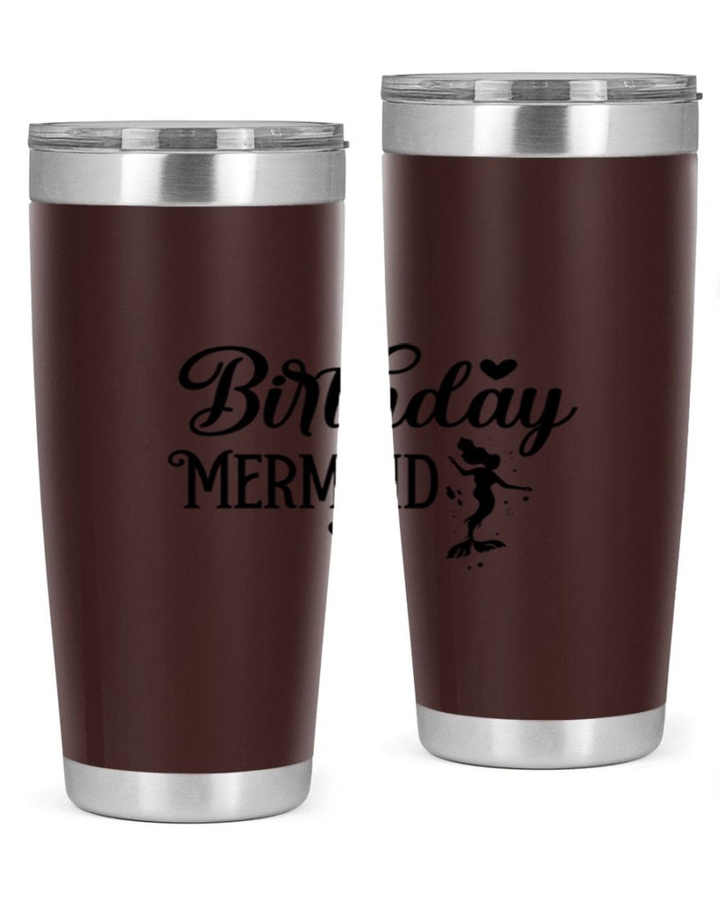 Birthday Mermaid 72#- mermaid- Tumbler