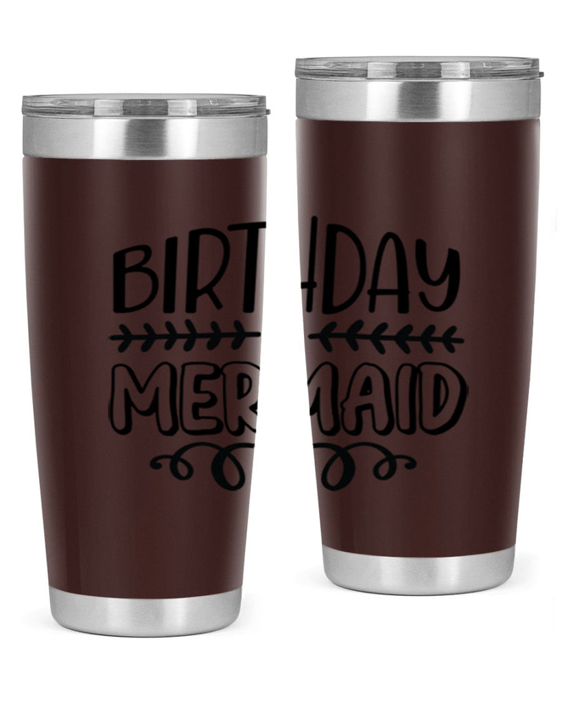 Birthday mermaid 74#- mermaid- Tumbler