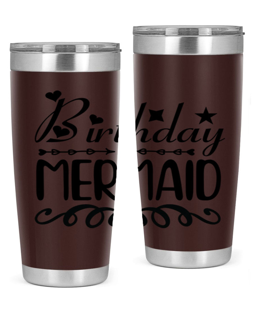 Birthday mermaid 75#- mermaid- Tumbler