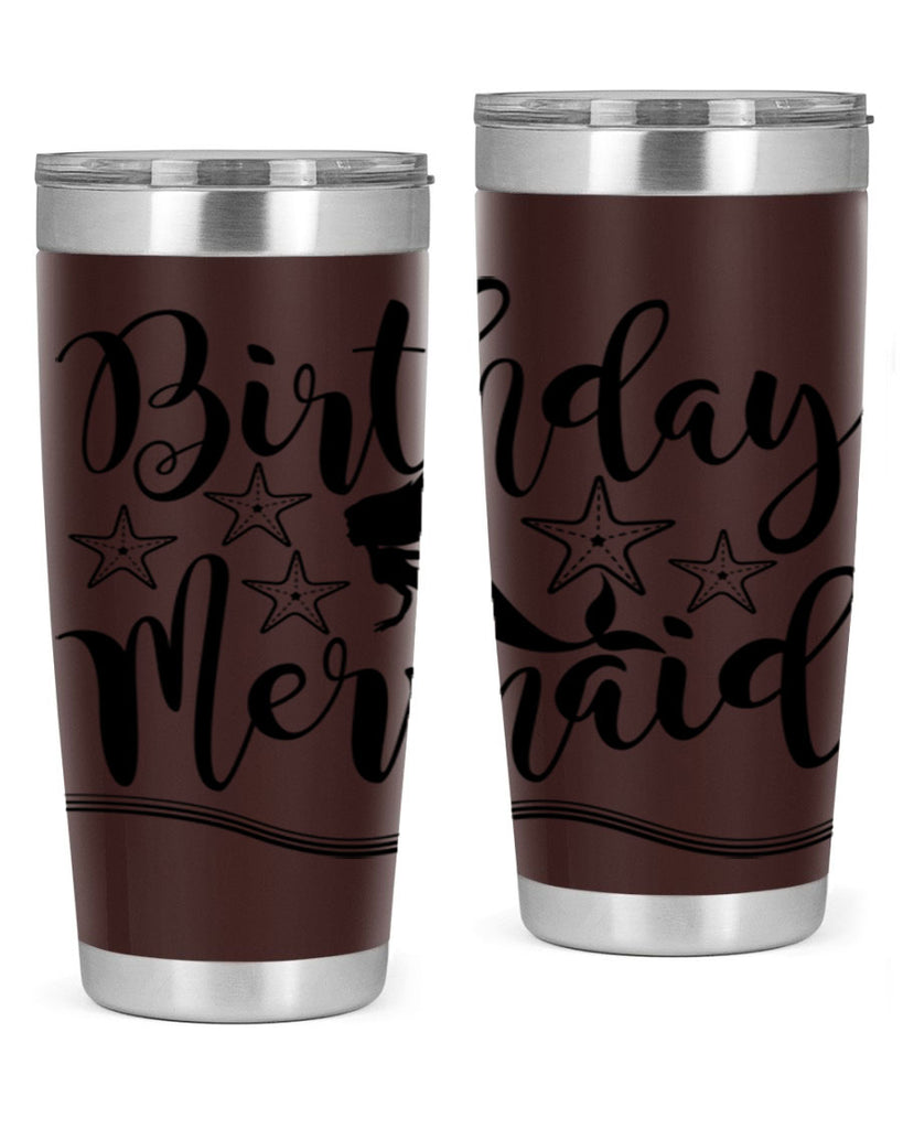 Birthday mermaid 77#- mermaid- Tumbler