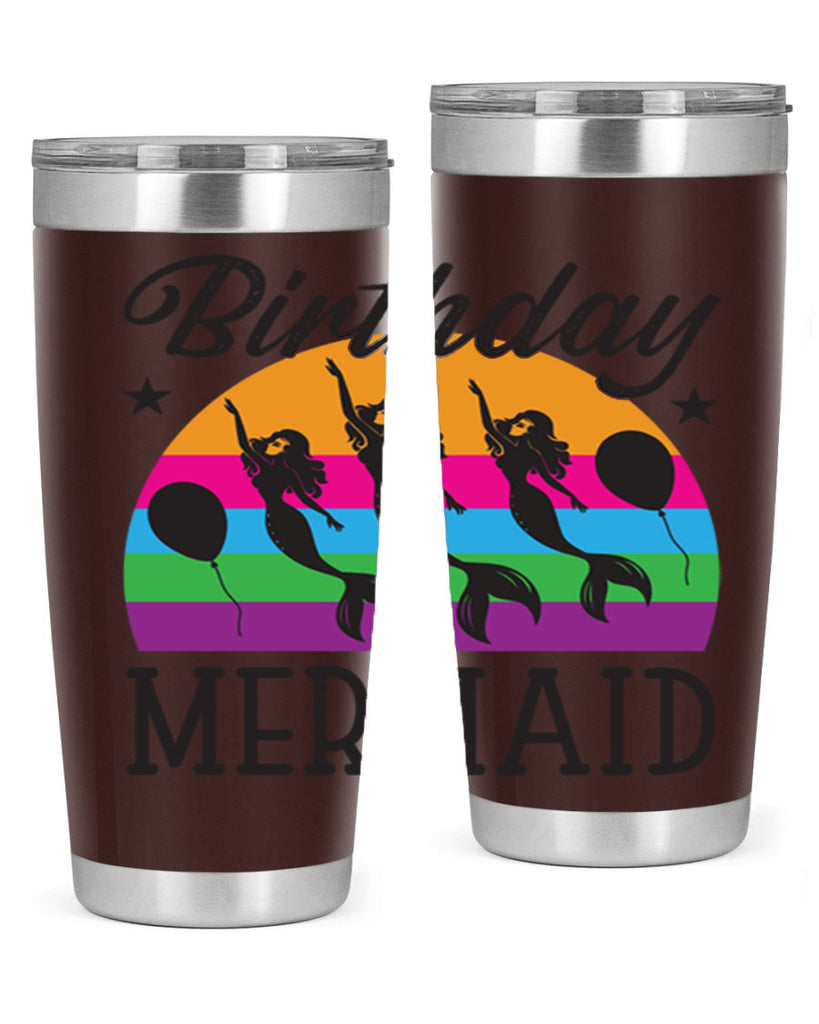 Birthday mermaid 78#- mermaid- Tumbler