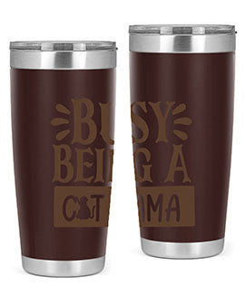 Busy Being A Cat Mama Style 2#- cat- Tumbler