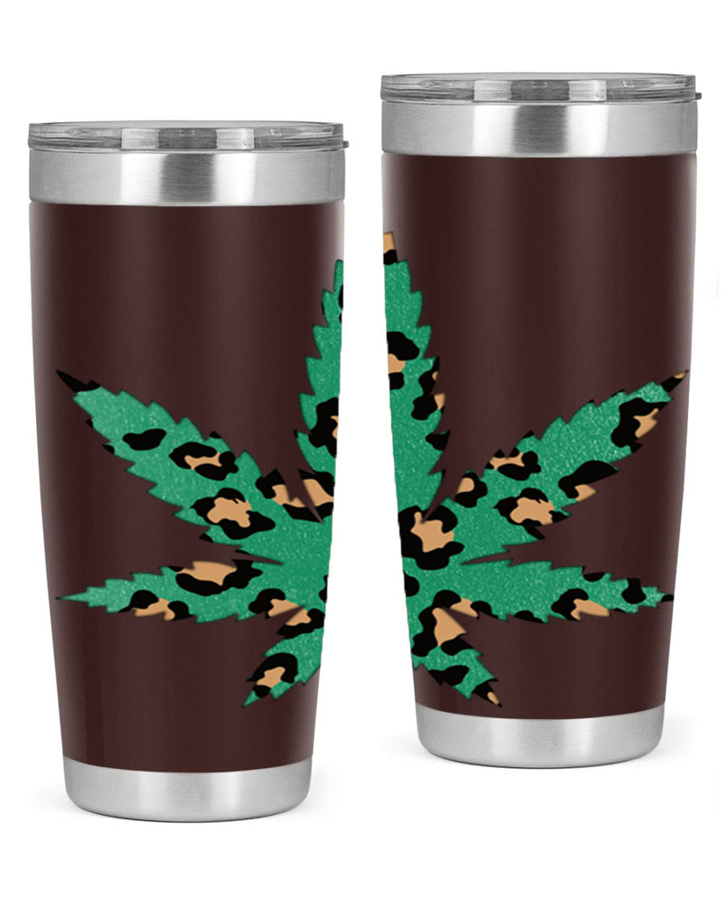 Cannabis Leopard Print 54#- marijuana- Tumbler