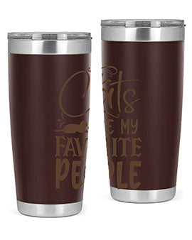 Cats Are My Favorite People Style 7#- cat- Tumbler