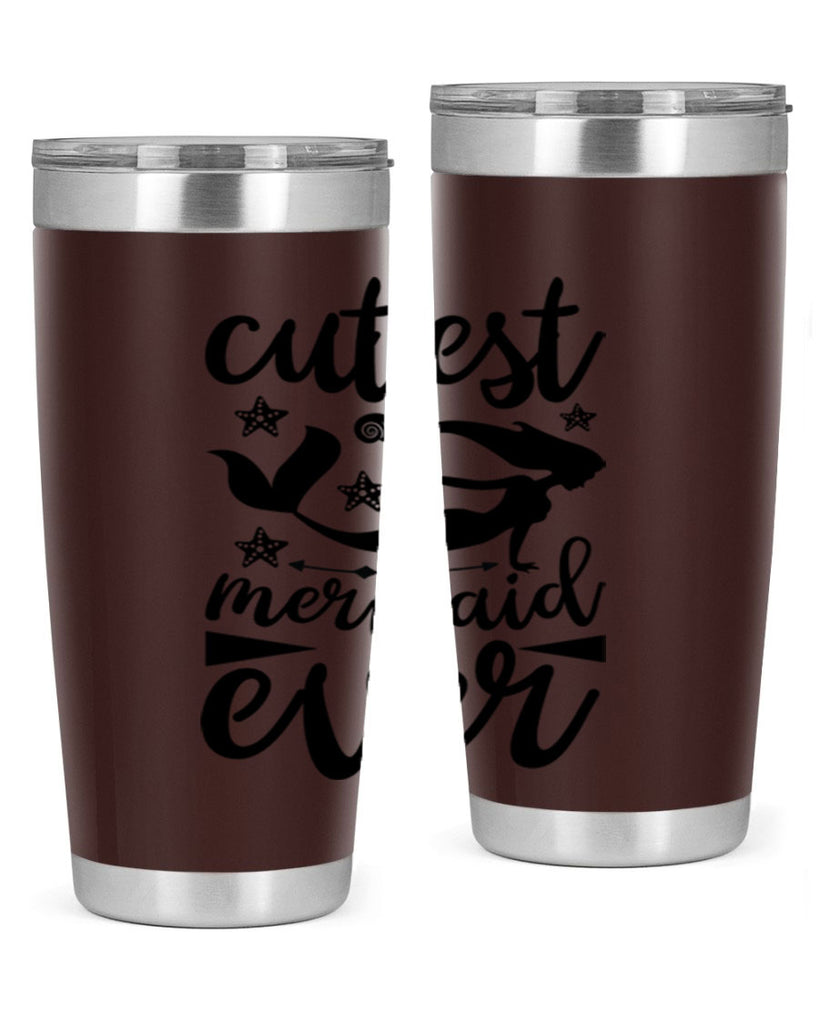 Cutest mermaid ever design 103#- mermaid- Tumbler