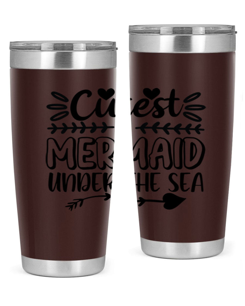 Cutest mermaid under the sea 104#- mermaid- Tumbler