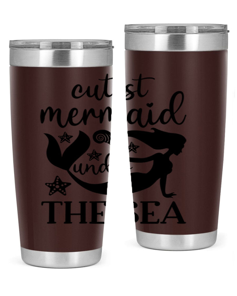 Cutest mermaid under the sea 110#- mermaid- Tumbler