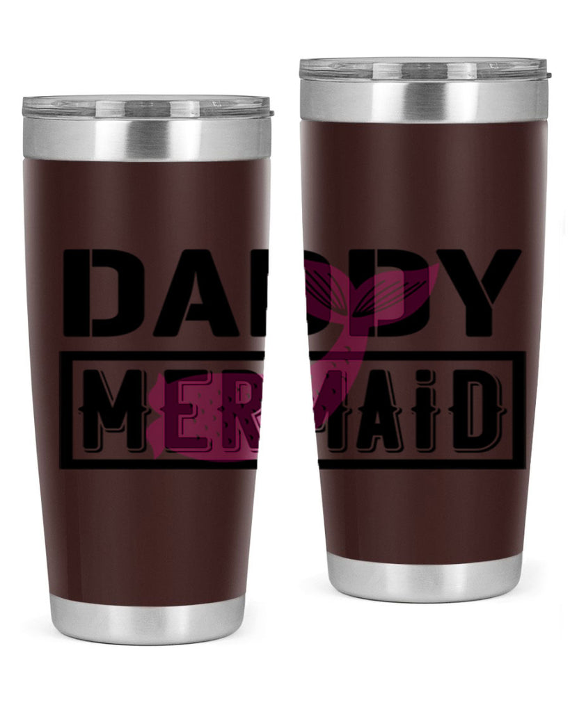 Daddy mermaid 112#- mermaid- Tumbler