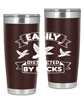 Easily Distracted By Ducks Style 48#- duck- Tumbler