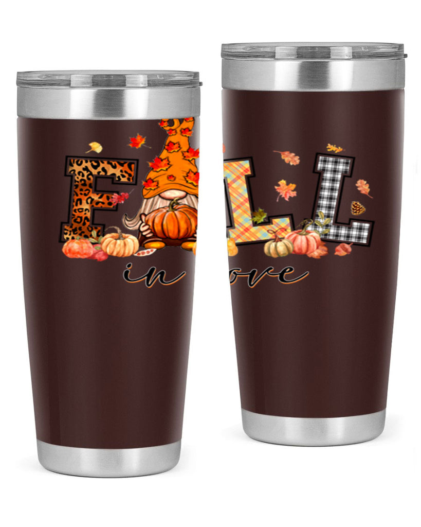 FALLinloveFallGnome 151#- fall- Tumbler