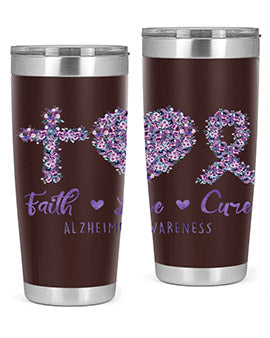 Faih Love Cure AlzheimerS Awareness 137#- alzheimers- Tumbler