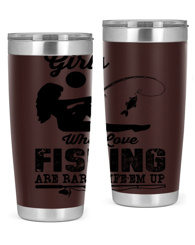 Fishing design 166#- mermaid- Tumbler