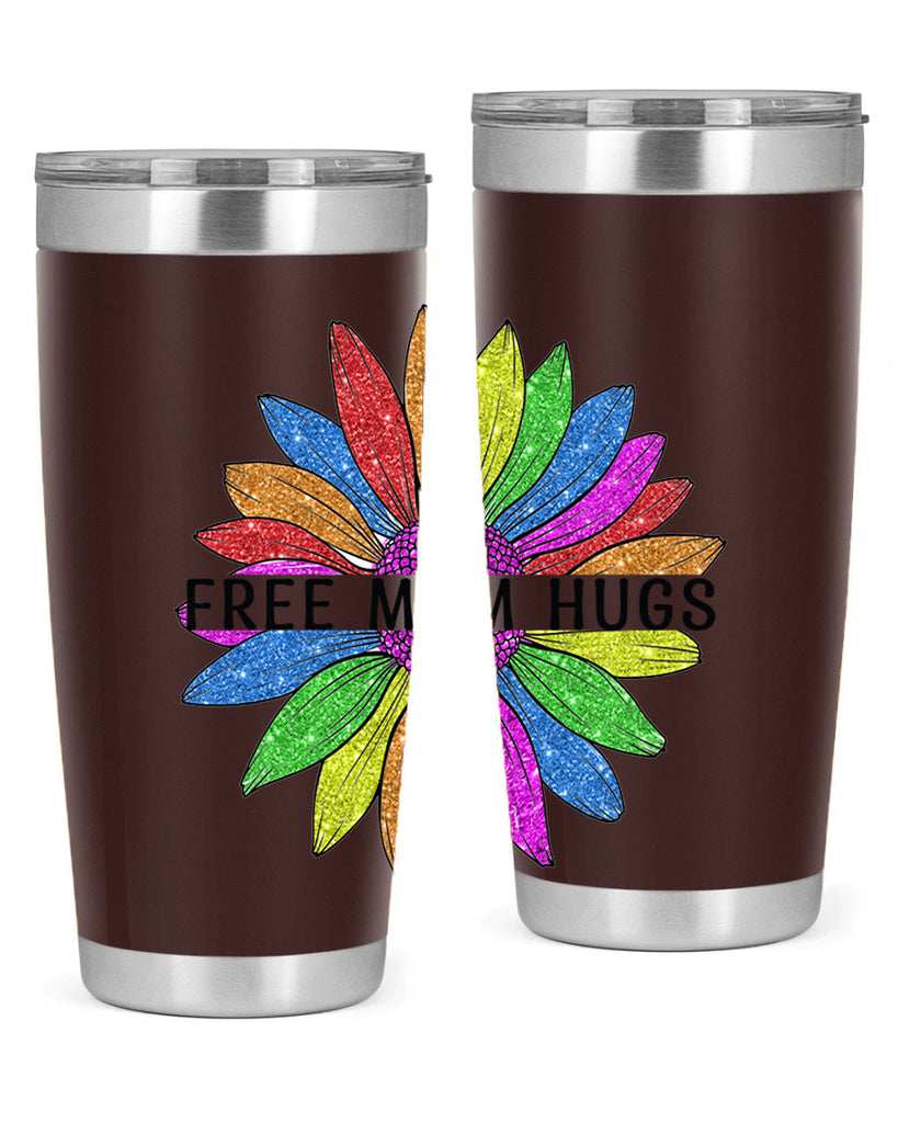 Free Mom Hugs Gay Pride Lgbt Flower 26#- lgbt- Tumbler