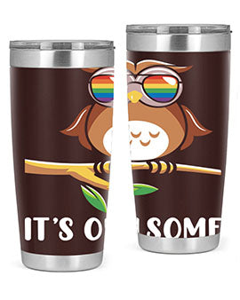 Funny Owl Gift Im Owlsome A TurtleRabbit 7#- owl- Tumblers