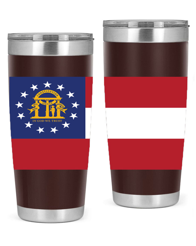 Georgia 42#- Us Flags- Tumbler