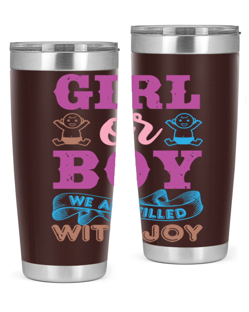 Girl or boy we are filled with joy Style 38#- baby shower- tumbler