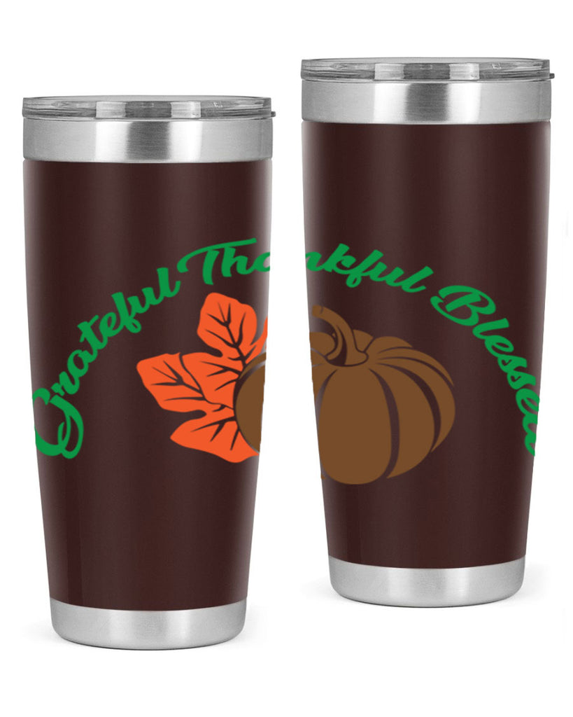 Grateful Thankful Blessed 214#- fall- Tumbler