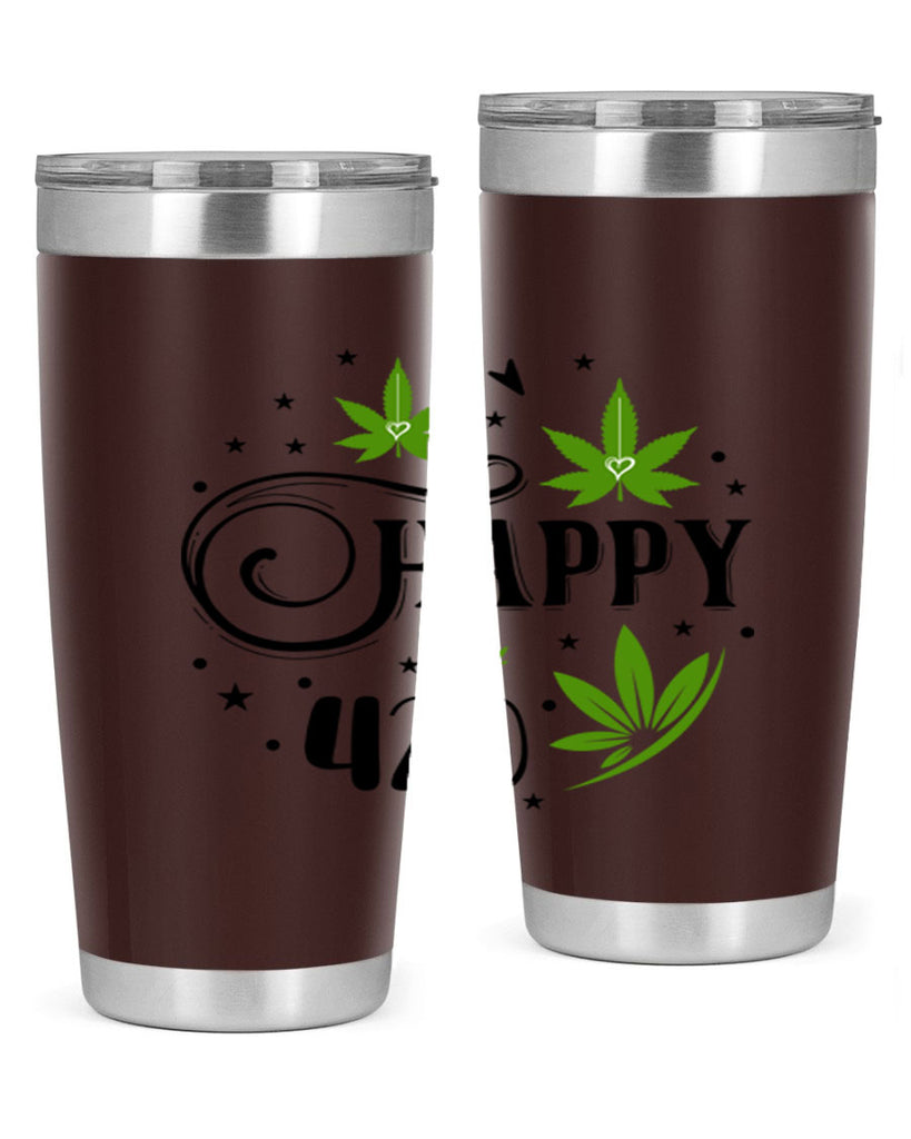 Happy 420 101#- marijuana- Tumbler