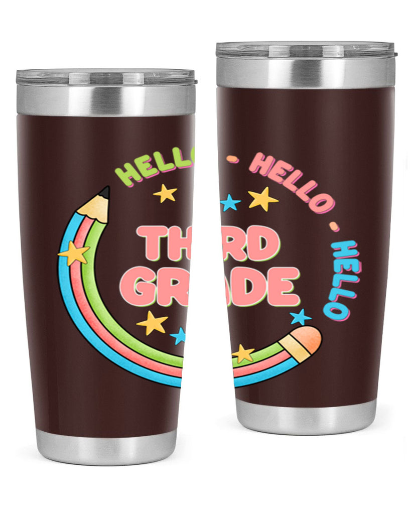 Hello 3rd Grade Pencil 10#- 3rd grade- Tumbler