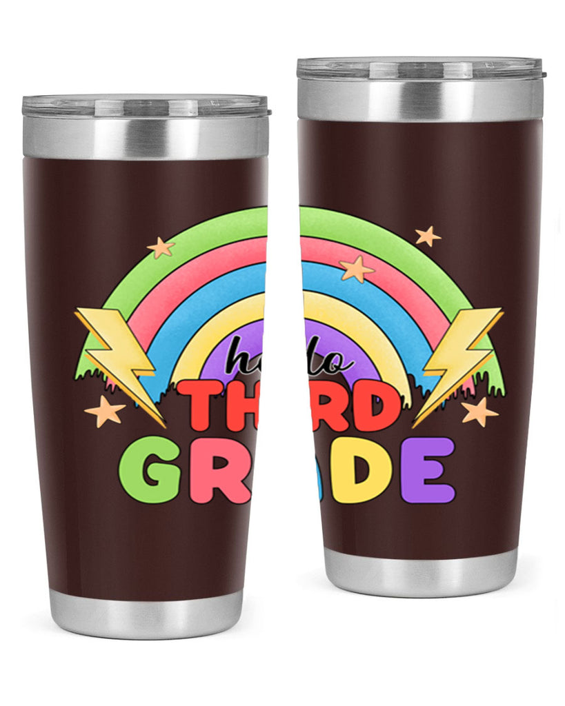 Hello 3rd Grade Rainbow 12#- 3rd grade- Tumbler