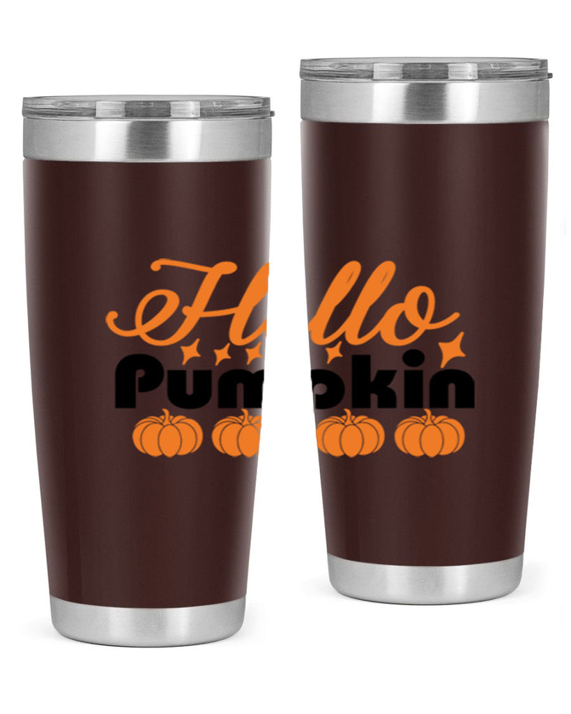 Hello Pumpkin 292#- fall- Tumbler