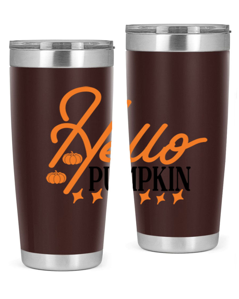 Hello Pumpkin 293#- fall- Tumbler