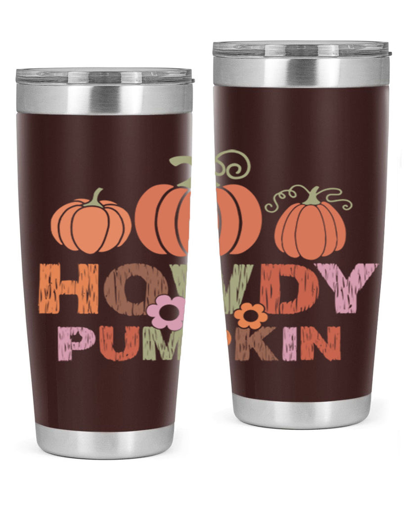 Howdy Pumpkin 321#- fall- Tumbler