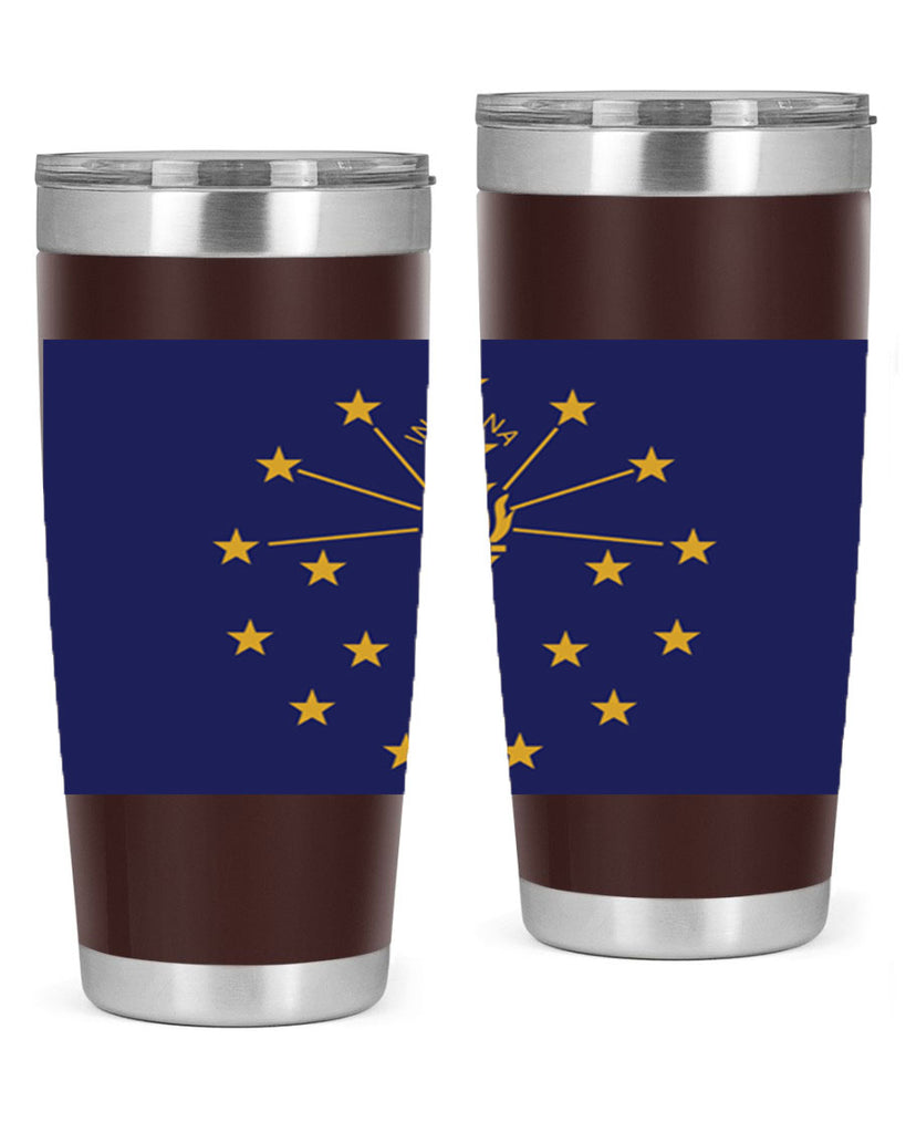 Indiana 38#- Us Flags- Tumbler