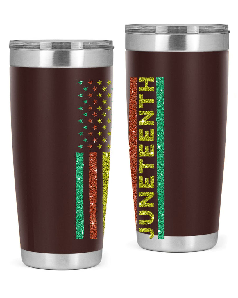 Juneteenth Freedom Day Afro Usa Flag Png 23#- Juneteenth- tumbler