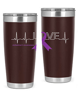 LOVE Gifts for Survivors National Alzheimers Awareness 191#- alzheimers- Tumbler