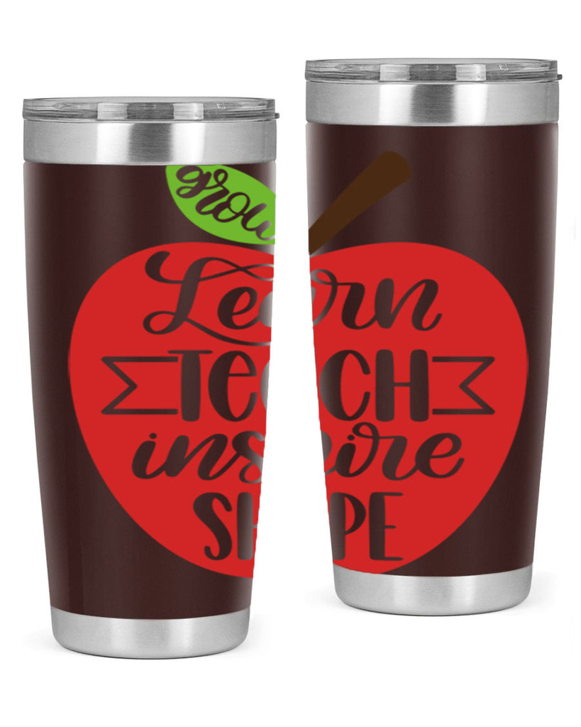 Learn Teach Inspire Shape Style 68#- teacher- tumbler