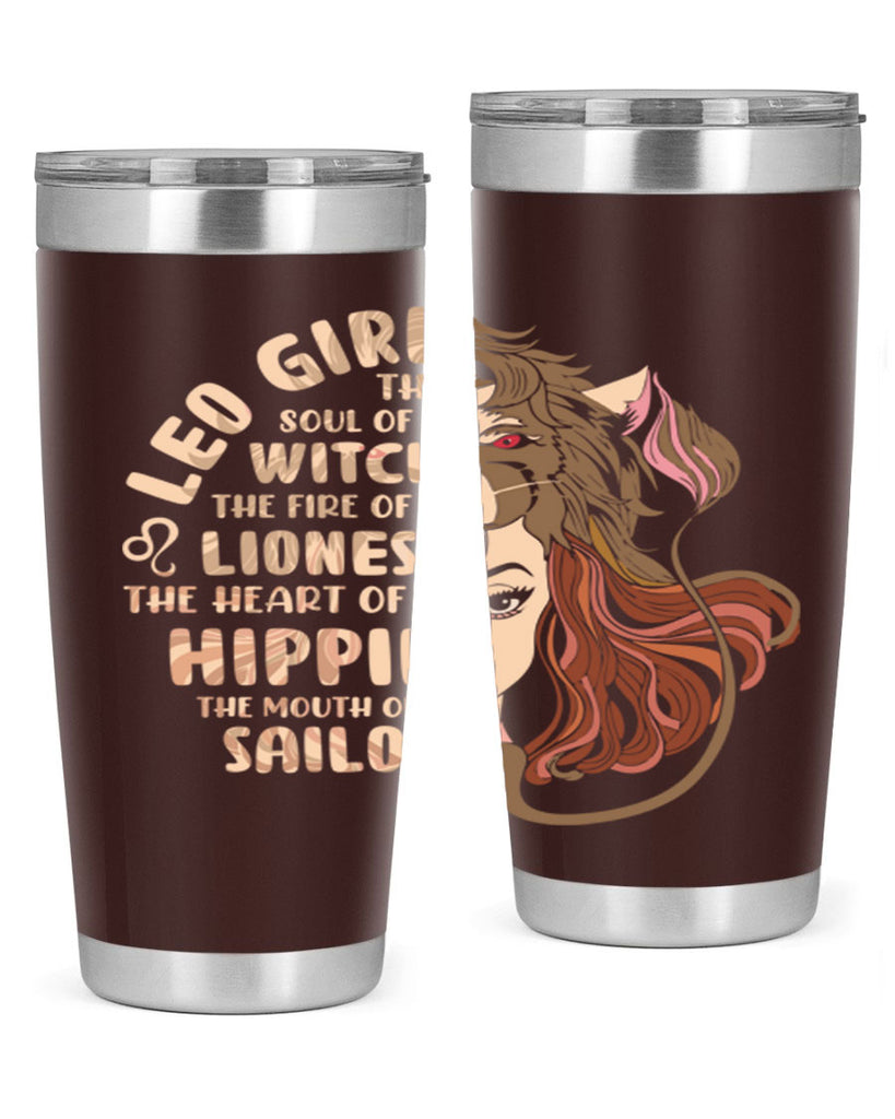 Leo girl 289#- zodiac- Tumbler