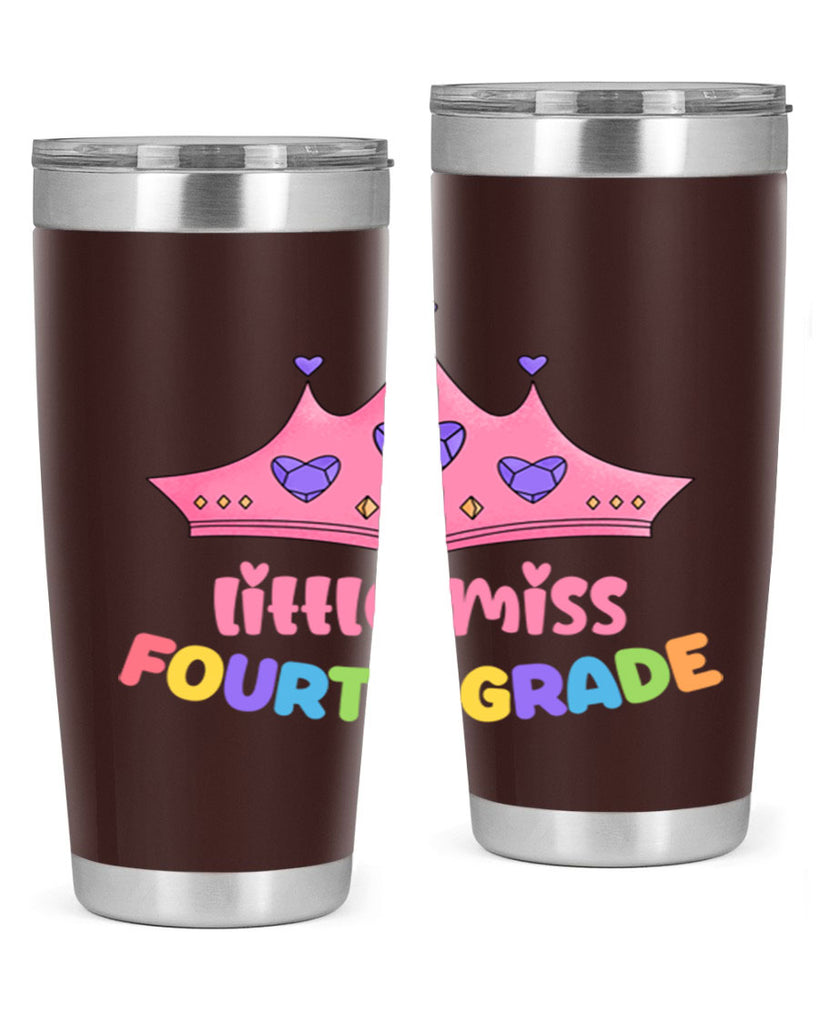 Little Miss 4th Grade 17- 4th  grade- Tumbler