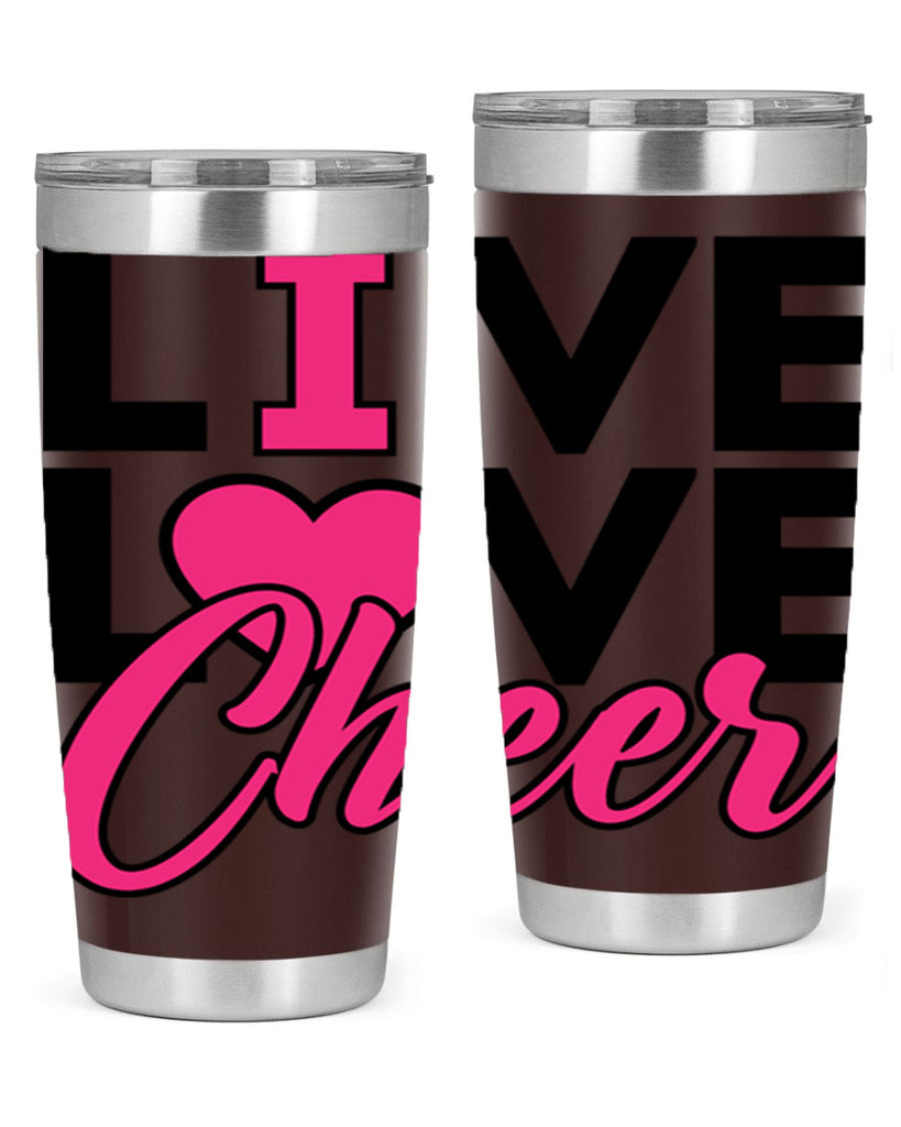 Live Love Cheer 832#- cheer- Tumbler