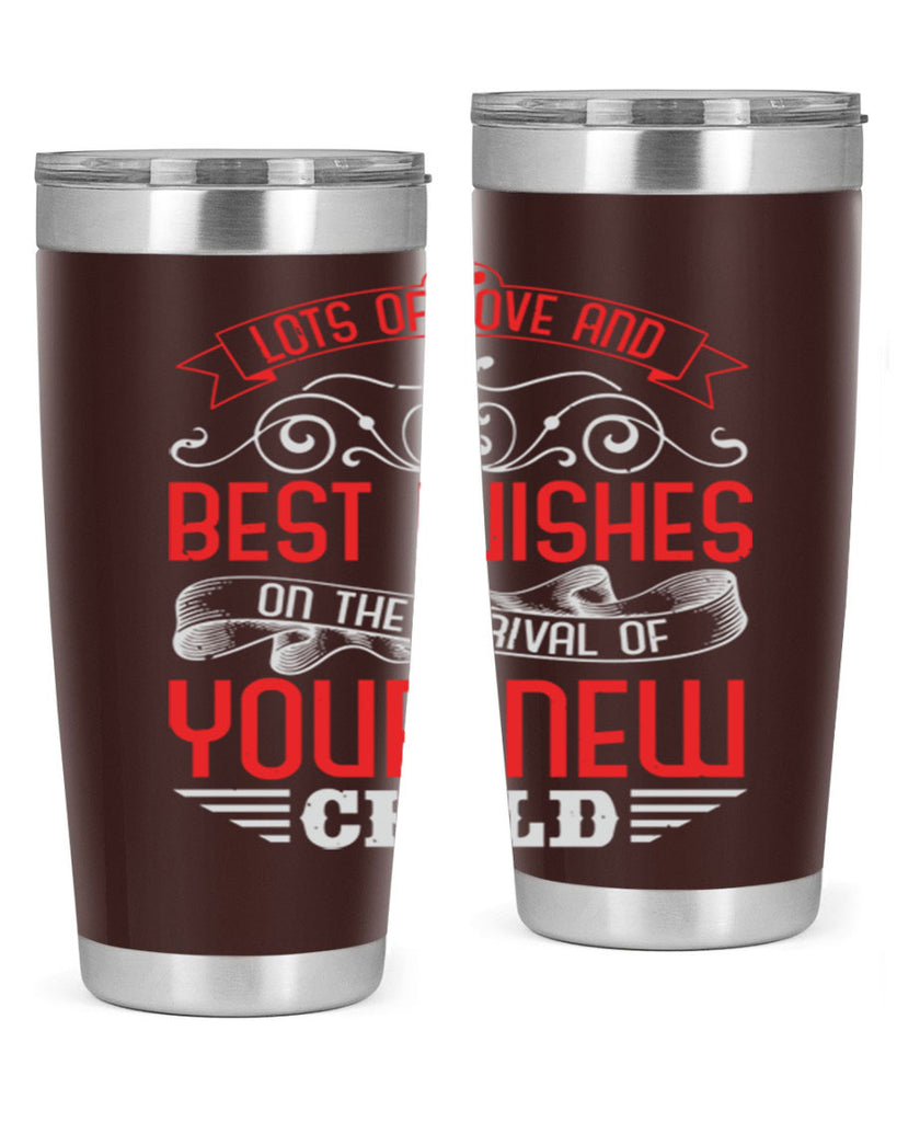 Lots of loe and best wishes Style 30#- baby shower- tumbler