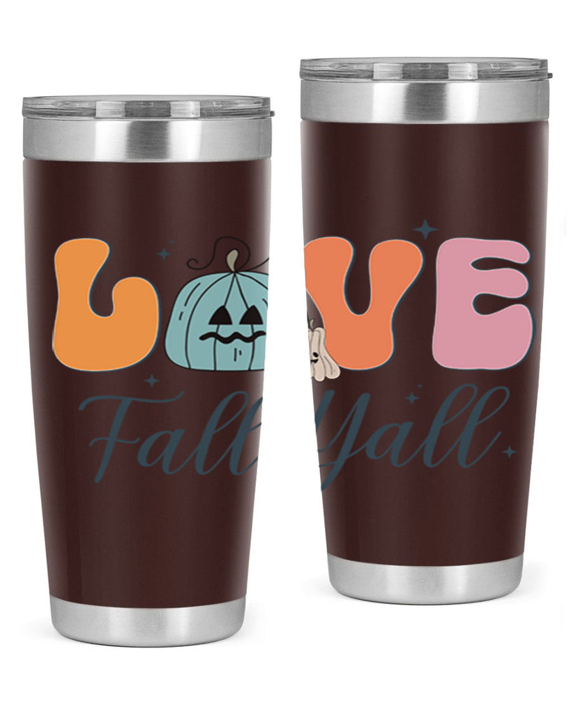 Love Fall Yall 413#- fall- Tumbler