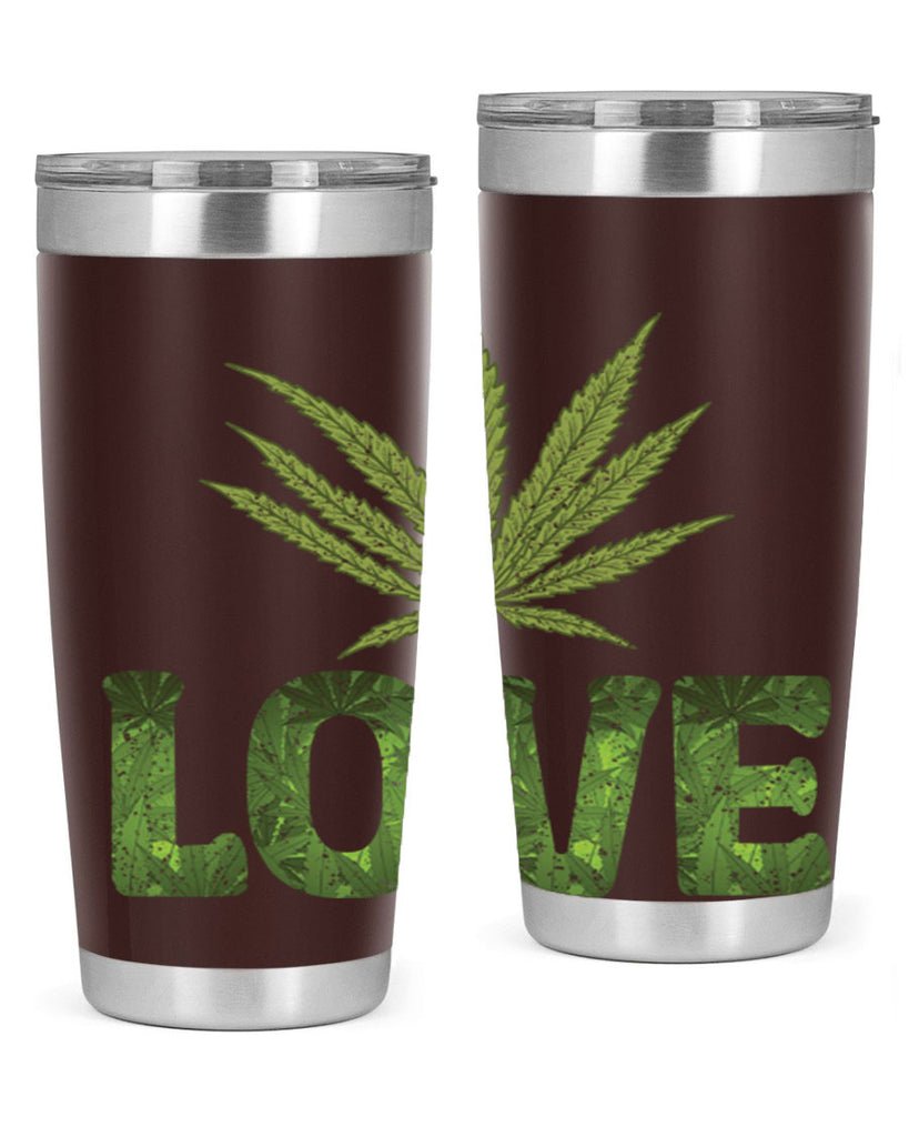 Love Sublimation 192#- marijuana- Tumbler