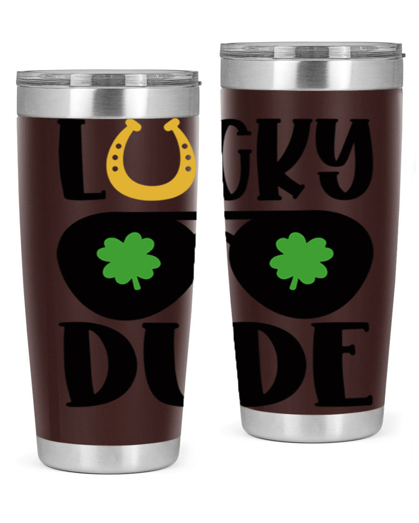 Lucky Dude Style 57#- St Patricks Day- Tumbler