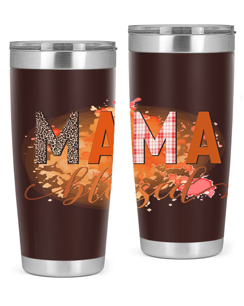 Mama Blessed 418#- fall- Tumbler