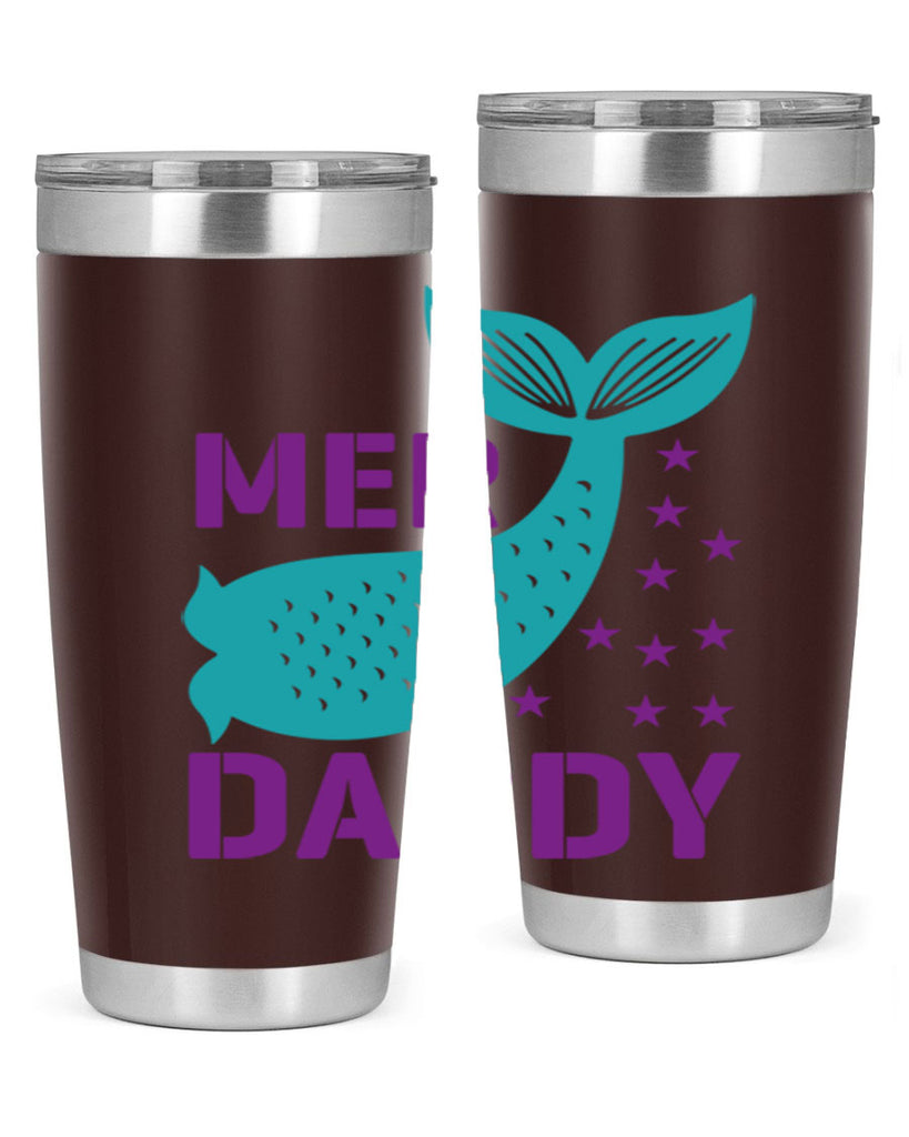 Mer Daddy 326#- mermaid- Tumbler