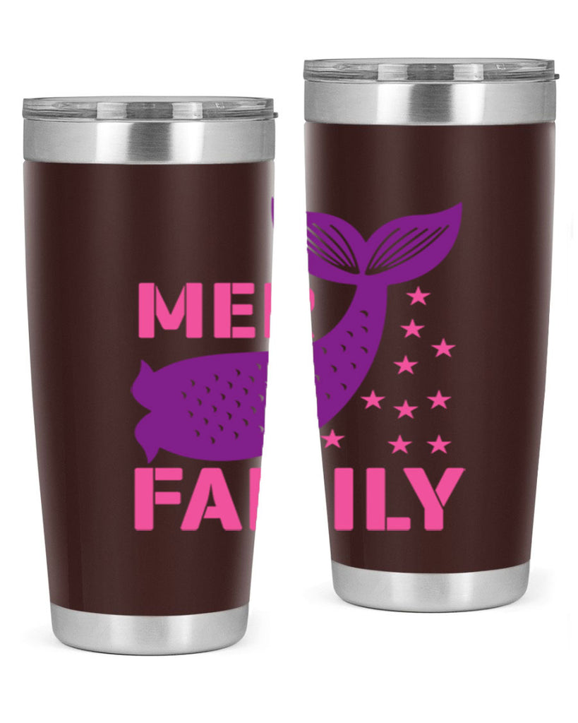 Mer Family 327#- mermaid- Tumbler