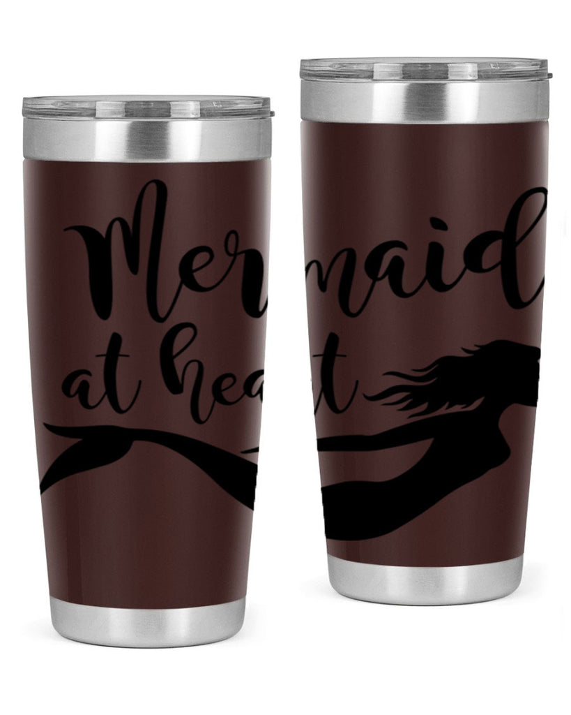 Mermaid at heart 395#- mermaid- Tumbler