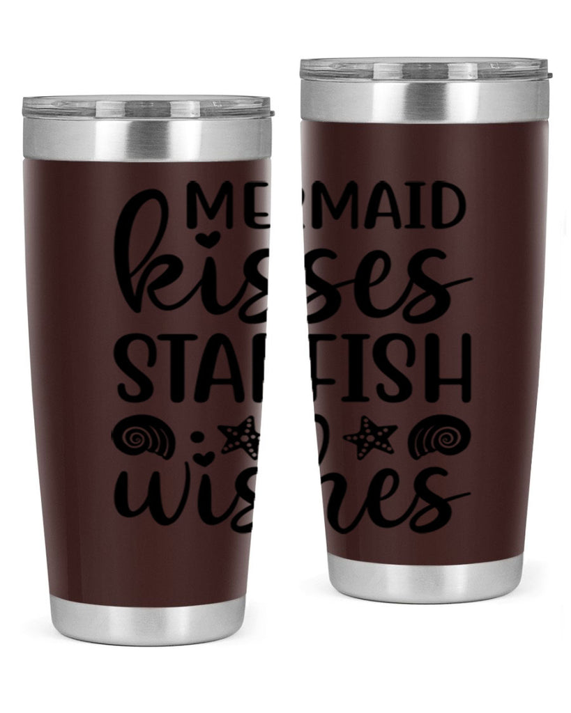 Mermaid kisses starfish wishes 426#- mermaid- Tumbler