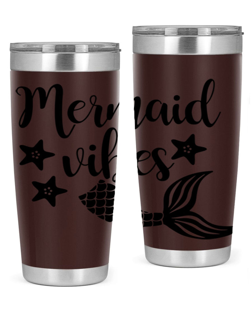 Mermaid vibes 463#- mermaid- Tumbler