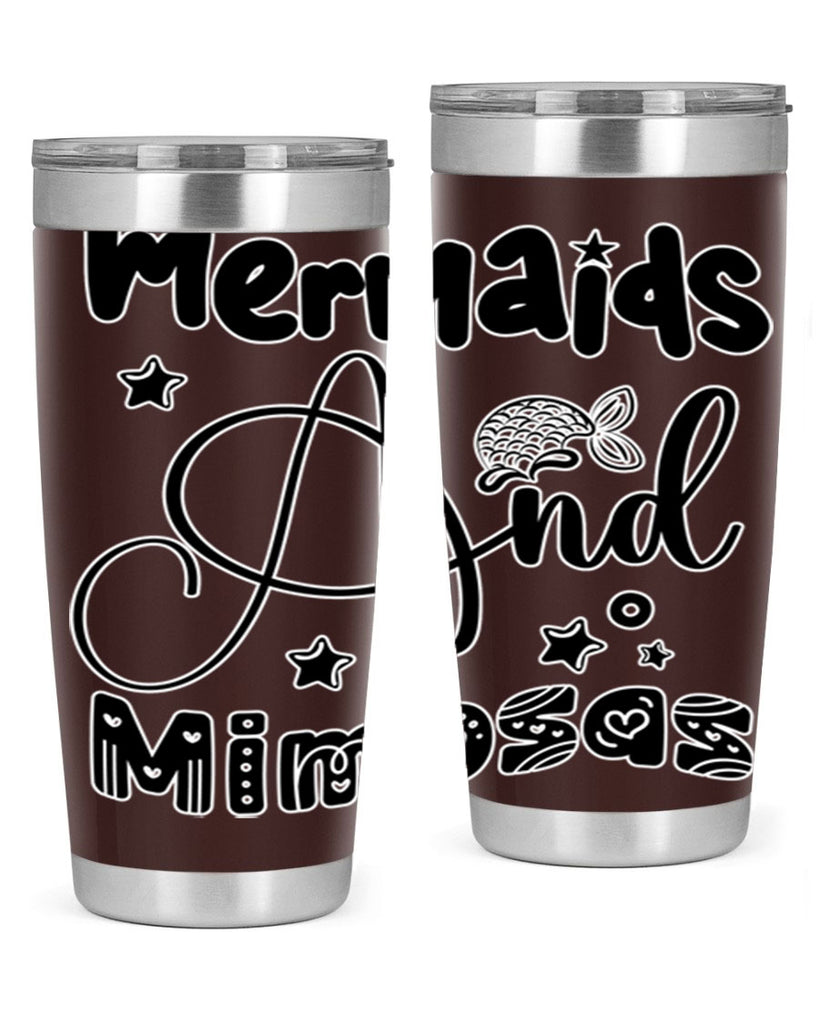 Mermaids and Mimosas 475#- mermaid- Tumbler