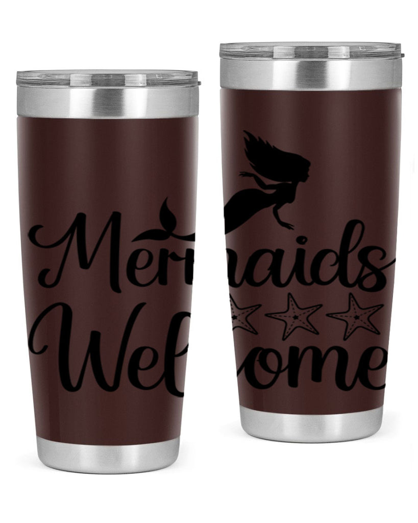 Mermaids welcome 498#- mermaid- Tumbler