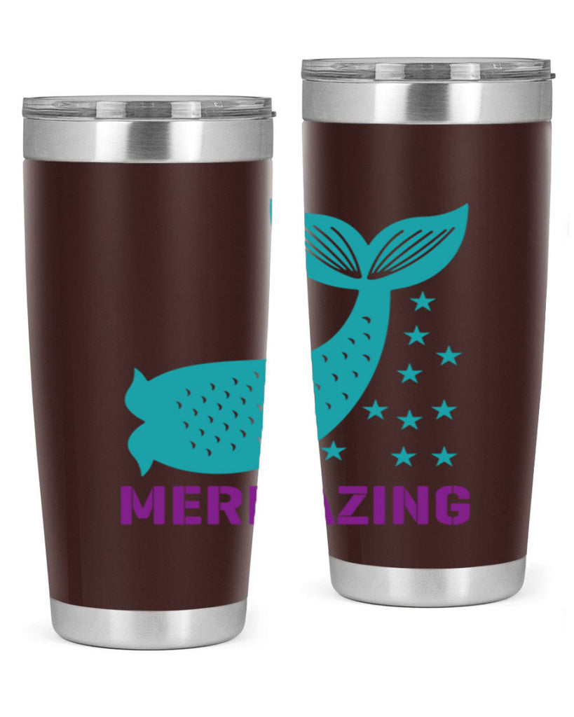 Mermazing 502#- mermaid- Tumbler