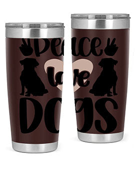 Peace Love Dogs Style 13#- dog- Tumbler