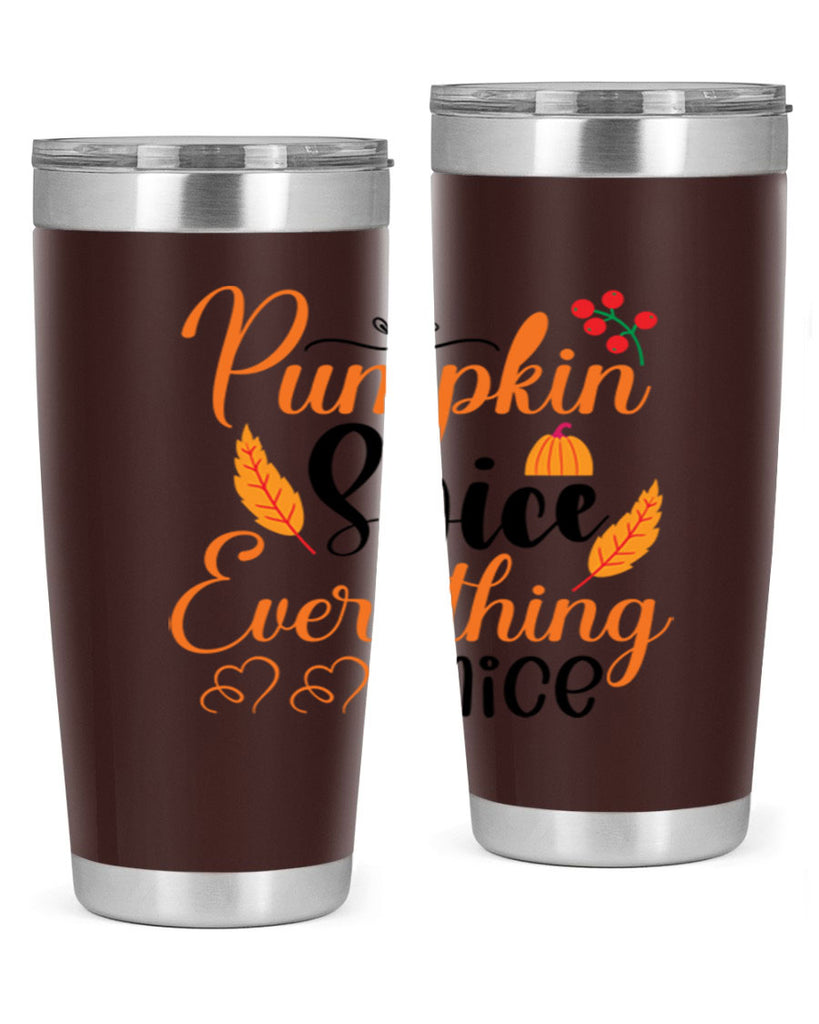 Pumpkin Spice Everything Nice 543#- fall- Tumbler