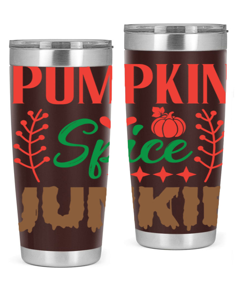Pumpkin Spice Junkie 547#- fall- Tumbler